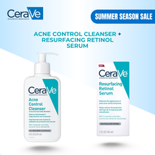 Load image into Gallery viewer, Acne Control Cleanser + Resurfacing Retinol Serum