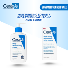 Load image into Gallery viewer, Daily Moisturizing Lotion + Hydrating Hyaluronic Acid Serum