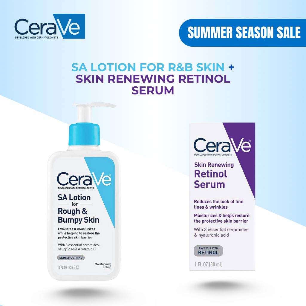 SA Lotion for Rough & Bumpy Skin + Skin Renewing Retinol Serum