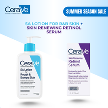 Load image into Gallery viewer, SA Lotion for Rough &amp; Bumpy Skin + Skin Renewing Retinol Serum