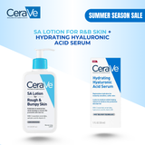 SA Lotion for Rough & Bumpy Skin + Hydrating Hyaluronic Acid Serum