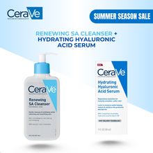 Load image into Gallery viewer, Renewing SA Cleanser + Hydrating Hyaluronic Acid Serum