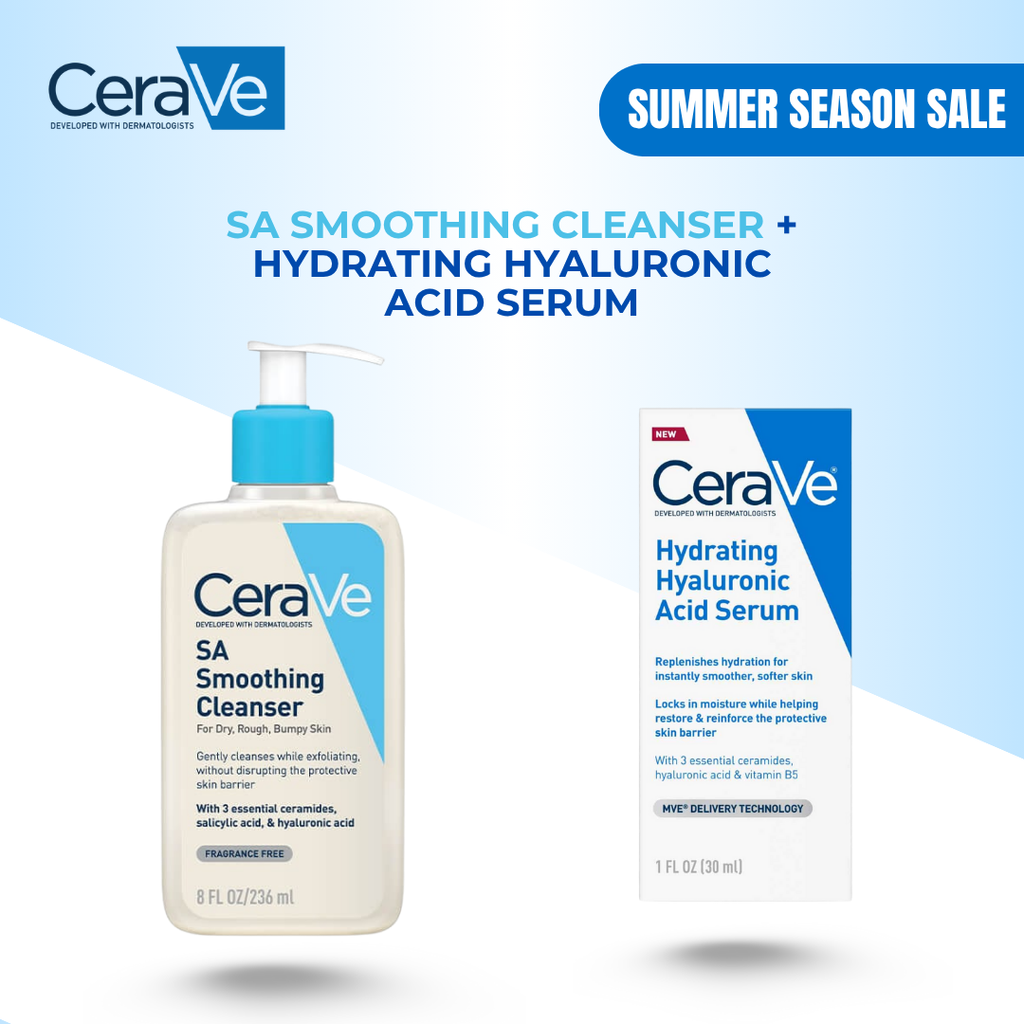 SA Smoothing Cleanser + Hydrating Hyaluronic Acid Serum