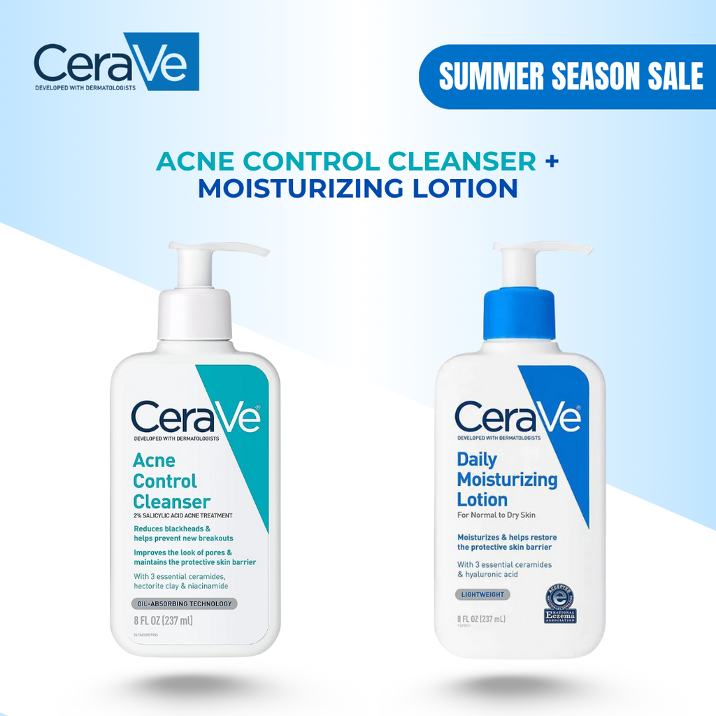 Acne Control Cleanser + Daily Moisturizing Lotion