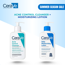 Load image into Gallery viewer, Acne Control Cleanser + Daily Moisturizing Lotion