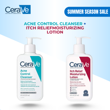 Load image into Gallery viewer, Acne Control Cleanser + Itch Relief Moisturizing Lotion